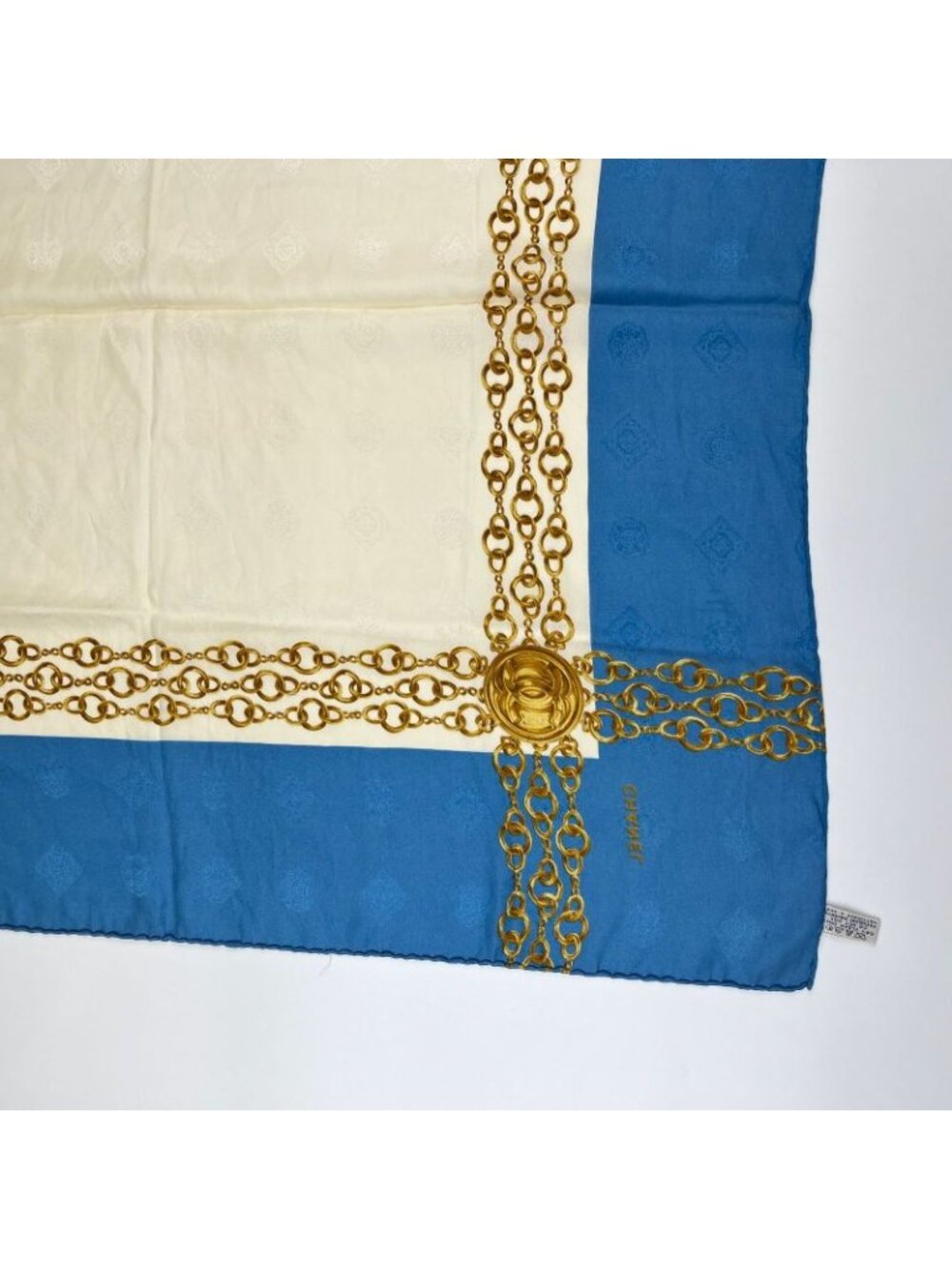 Chanel CC Logo Scarf Silk Multicolor Vintage - Picture 14 of 16